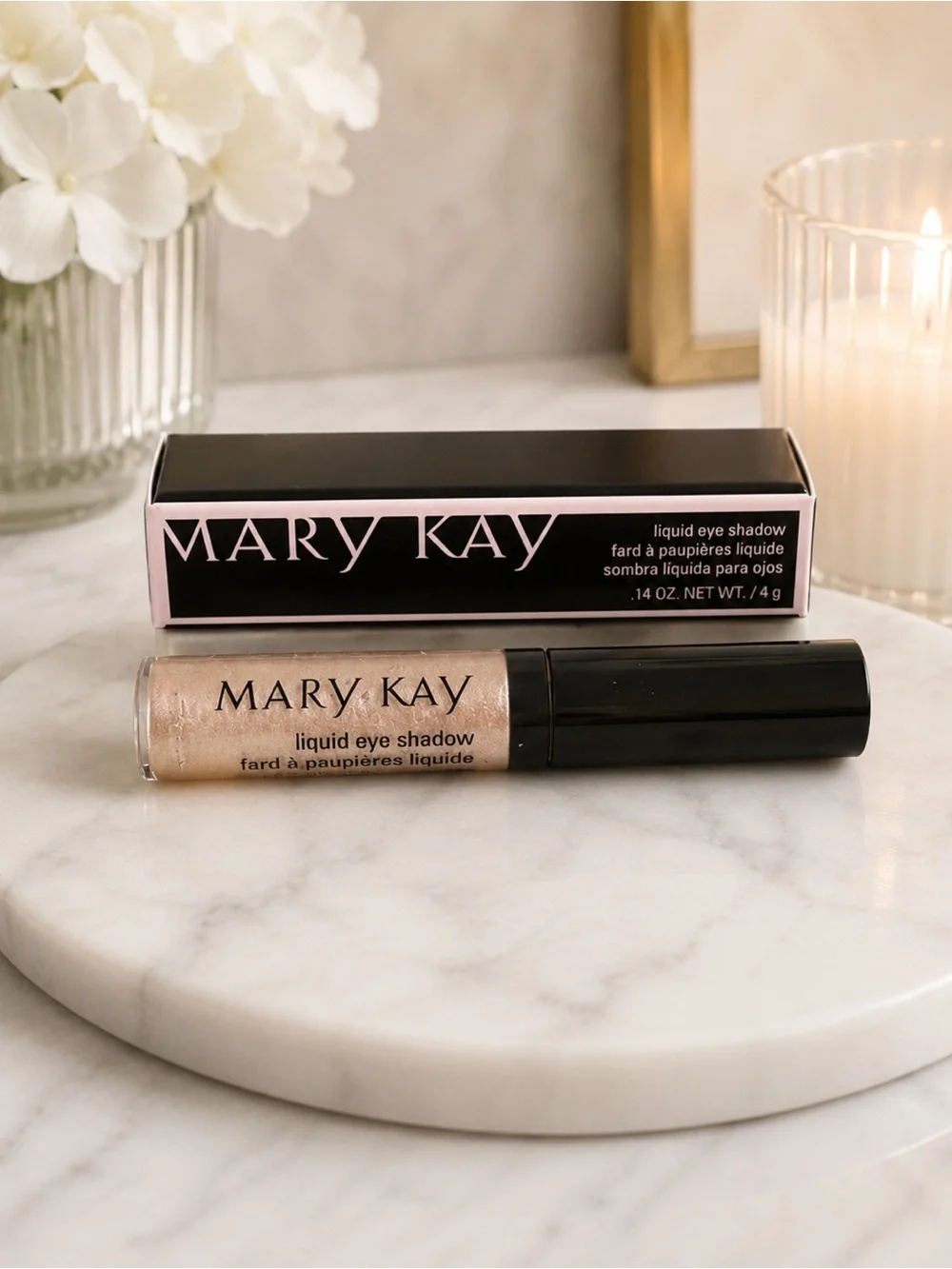 Mary Kay Liquid Eye Shadow “Light Beam” | Shimmer Champagne | New in Box
